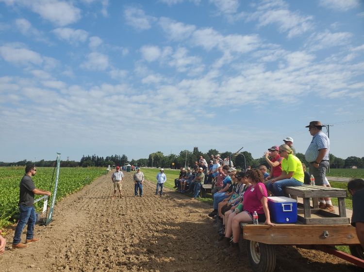 Folks learning at the Saginaw Valley research and extension center.