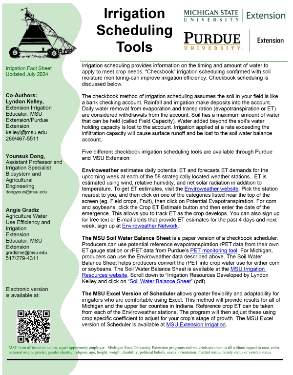 First page of fact sheet.