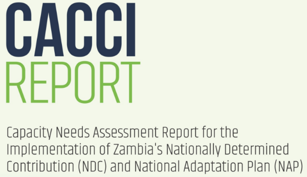 CACCI Report: Capacity Needs Assessment Report for the Implementation of Zambia's Nationally Determined Contribution (NDC) and National Adaptation Plan (NAP)