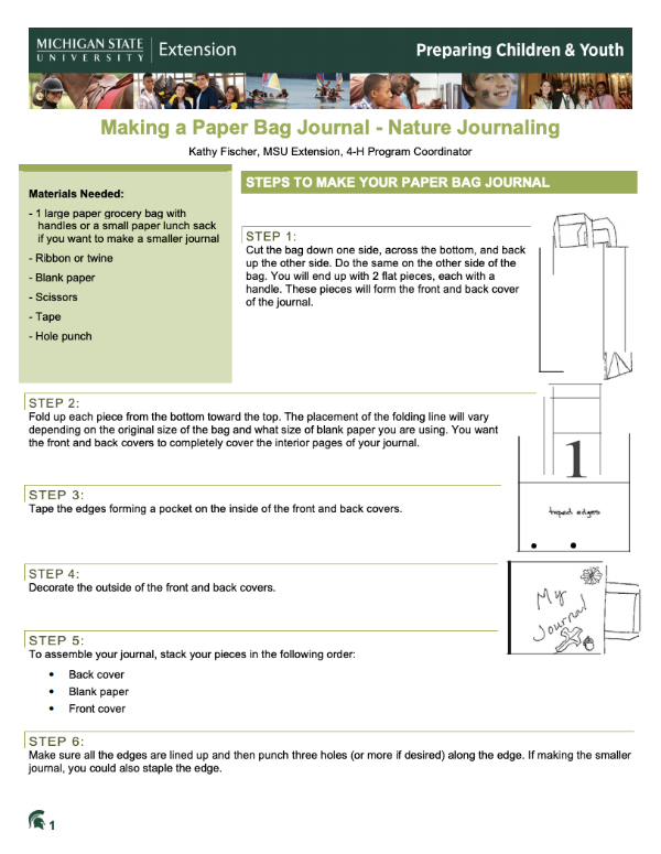 Kids Paper Bag Journal Tutorial