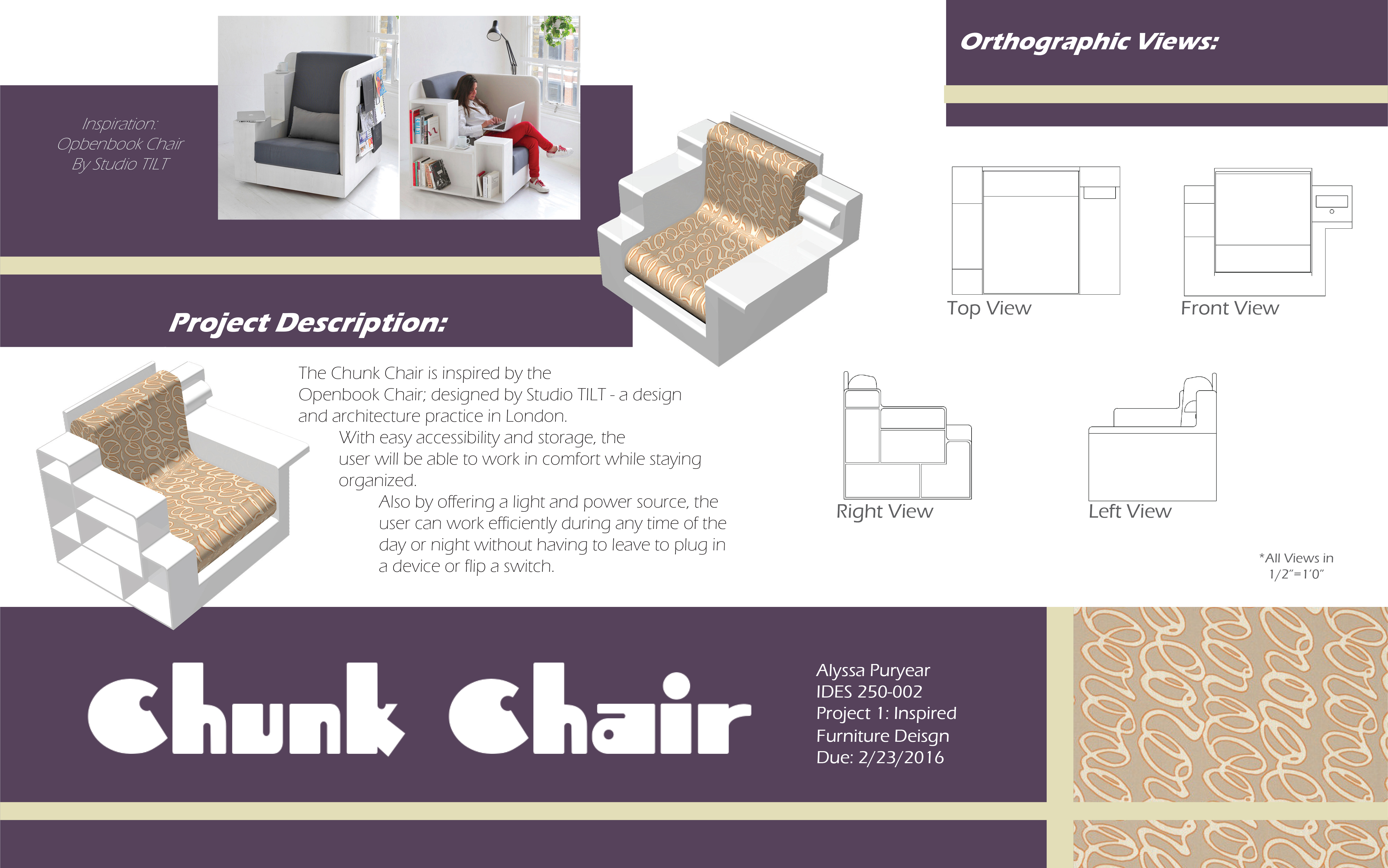 Inspired Furniture Project: Chunk Chair - School of Planning