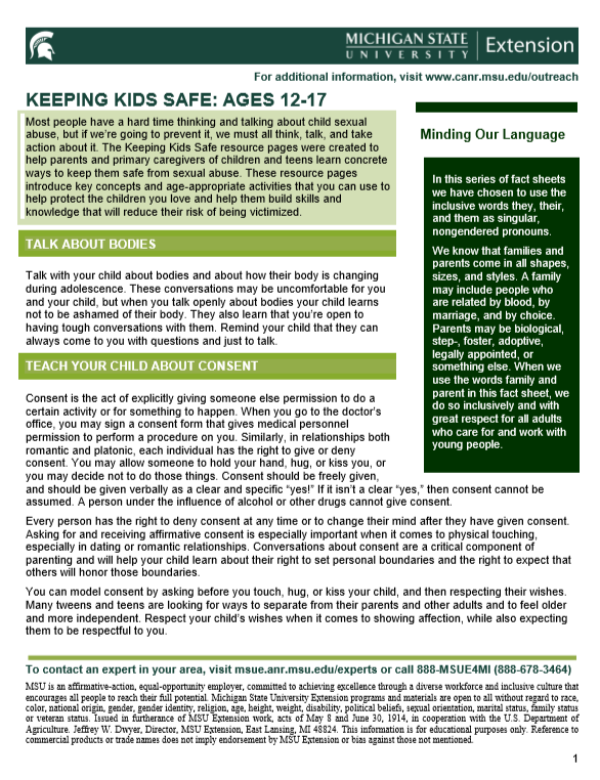 Teenage Girls Undressing - Keeping Kids Safe: Ages 12-17 - Creating Safe Environments for Youth