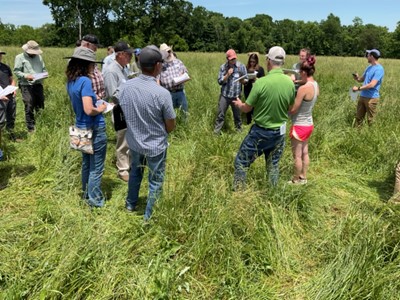 Matt and Crista teaching at Green Acres’ Sleepy Hollow Farm