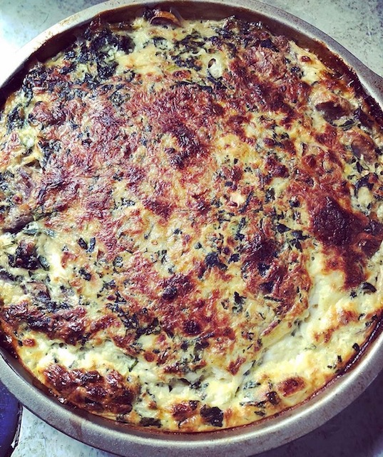 Baked quiche