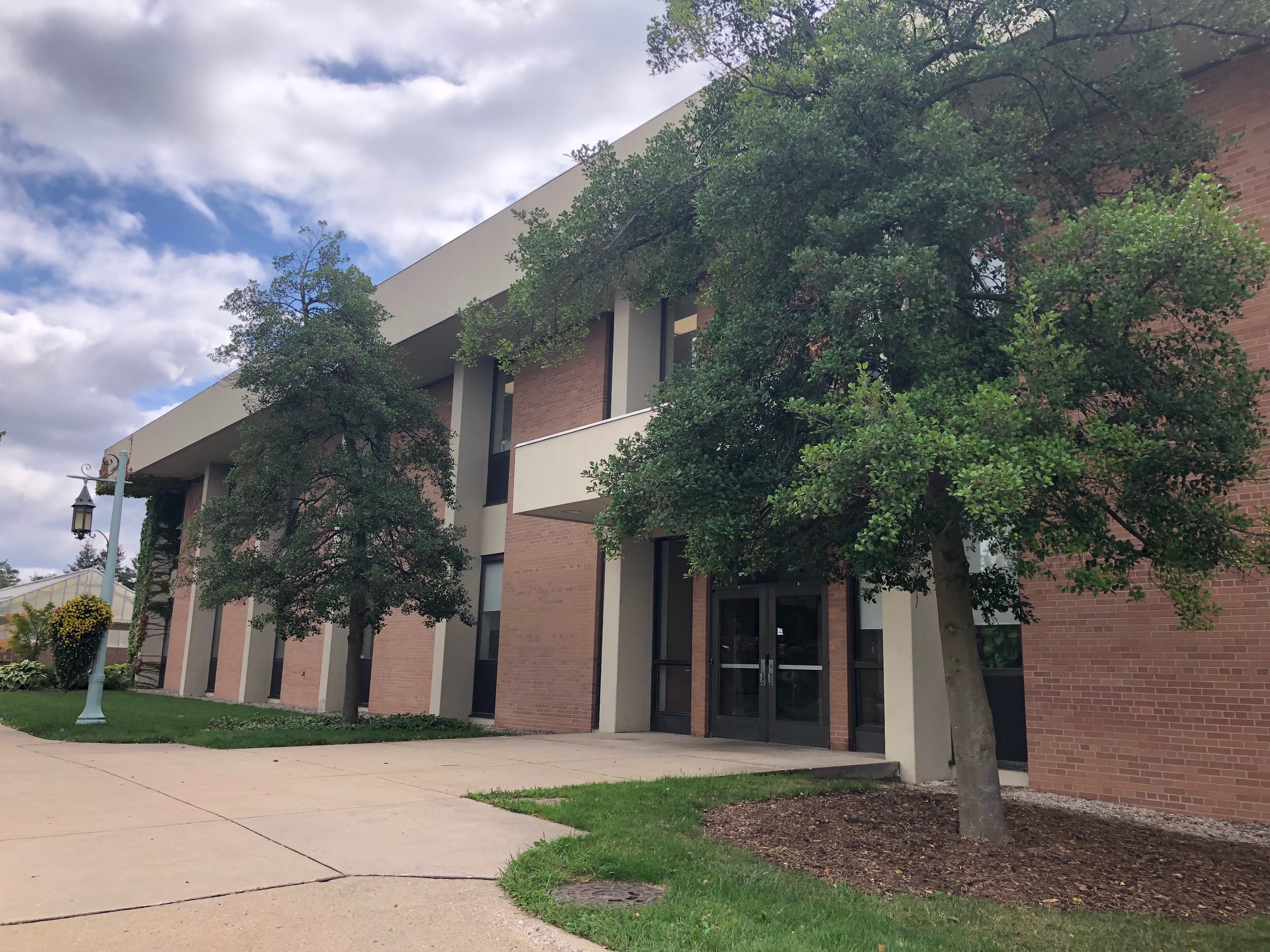 The front side of Center for Integrated Plant Systems (CIPS) building