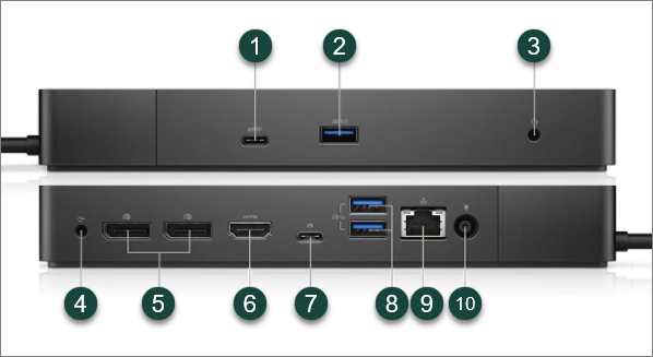 cords needed for dell docking station