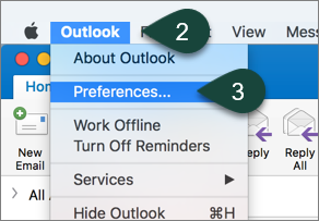eliminating addresses in dropdown menu on outlook for mac