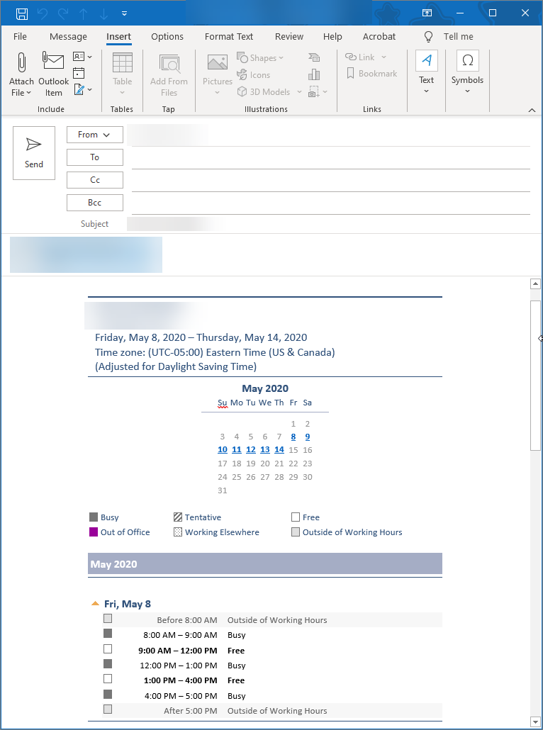 how to add email to outlook calendar