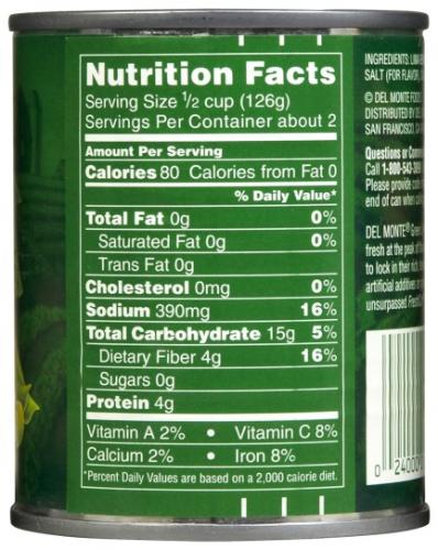 What's the difference between low sodium, no added salt and regular canned  food? - MSU Extension